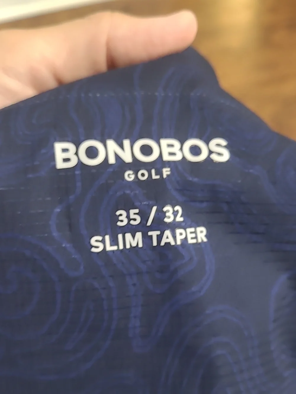 Bonobos New York Golf Slim Fit Royal Blue Chinos Size 35/32